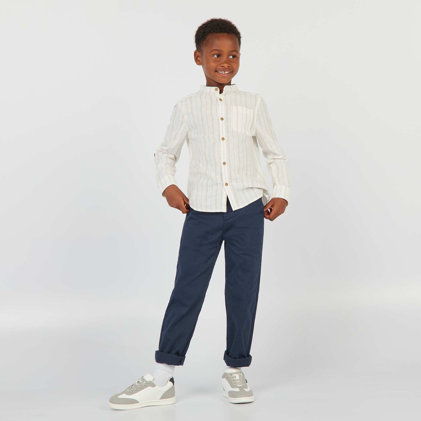 Pantalon chino Bleu marine