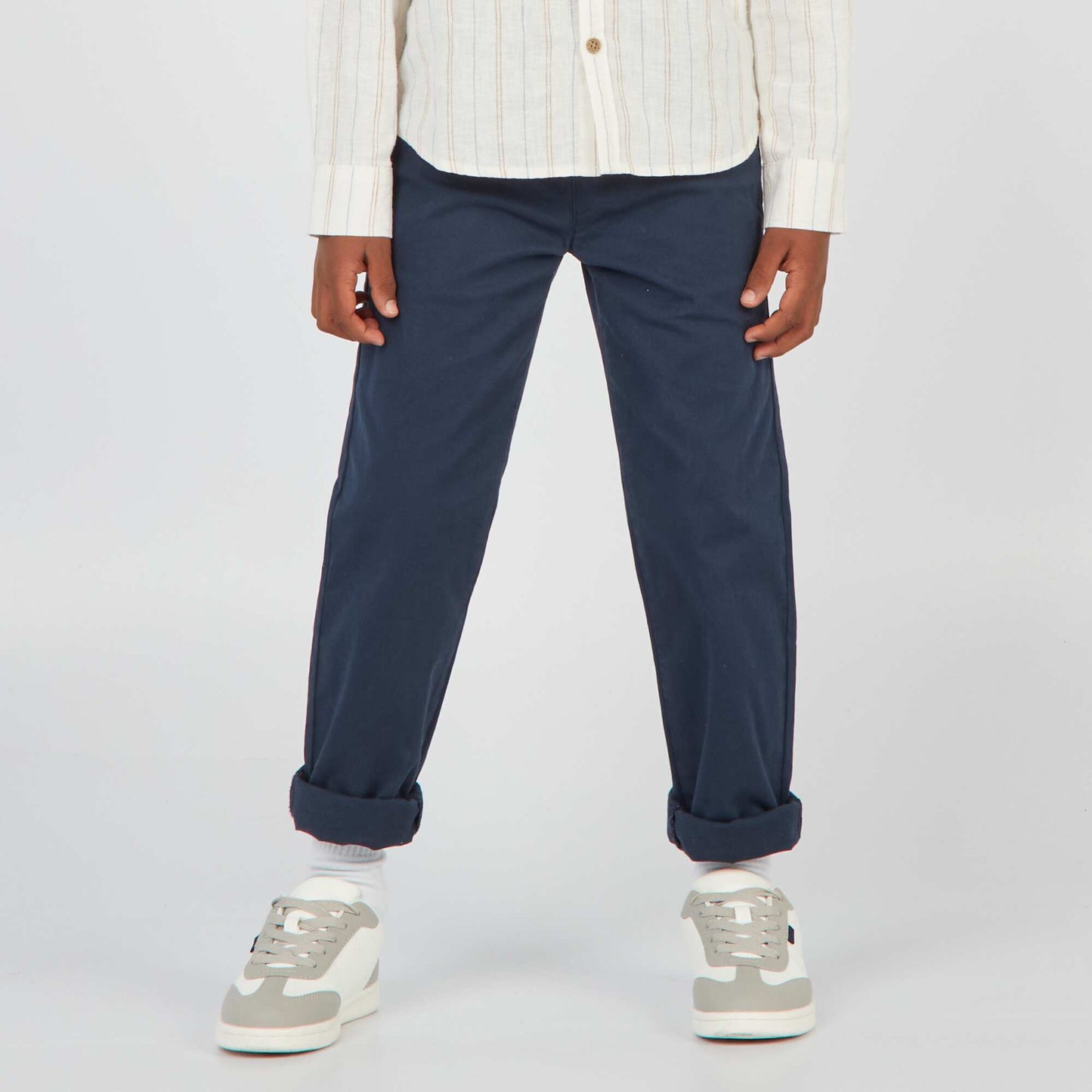 Pantalon chino Bleu marine