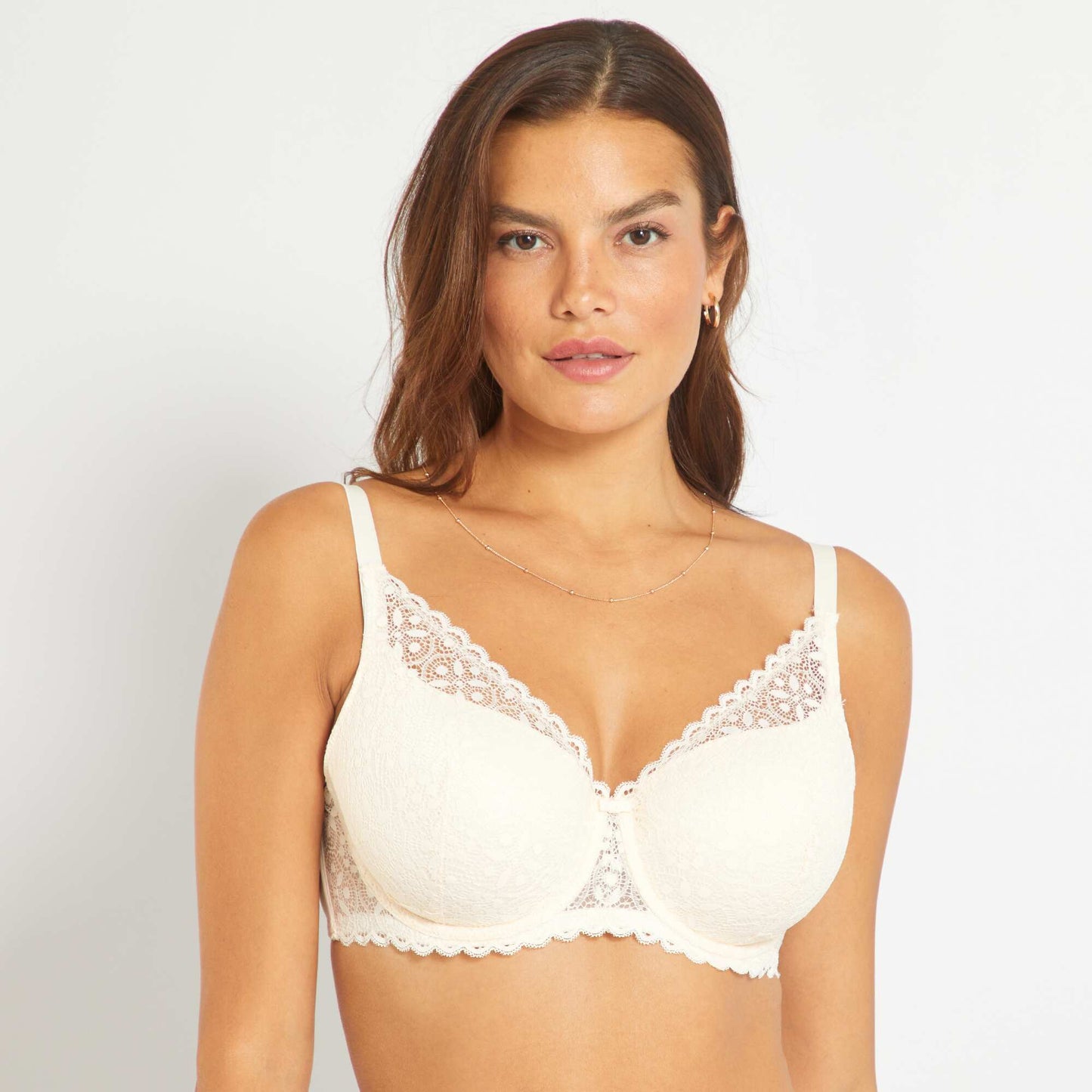Soutien-gorge paddé bonnet D&E écru