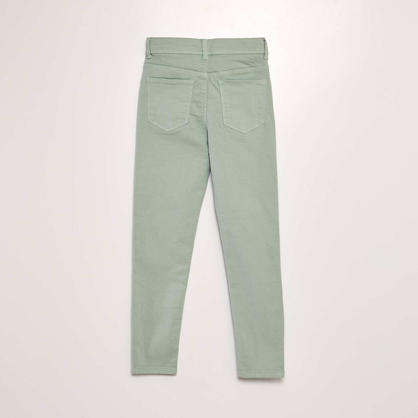 Jean skinny 5 poches Vert amande
