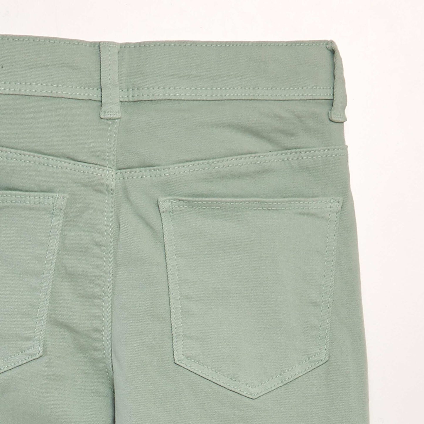 Jean skinny 5 poches Vert amande