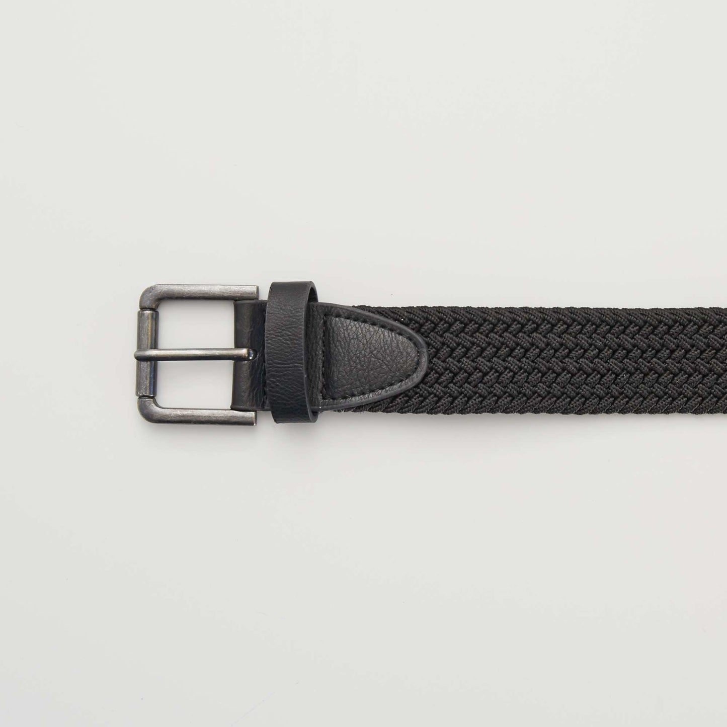 Ceinture tressée élastique noir