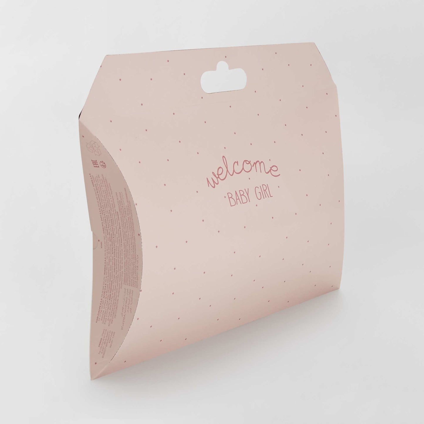 Boite cadeau 'naissance' rose