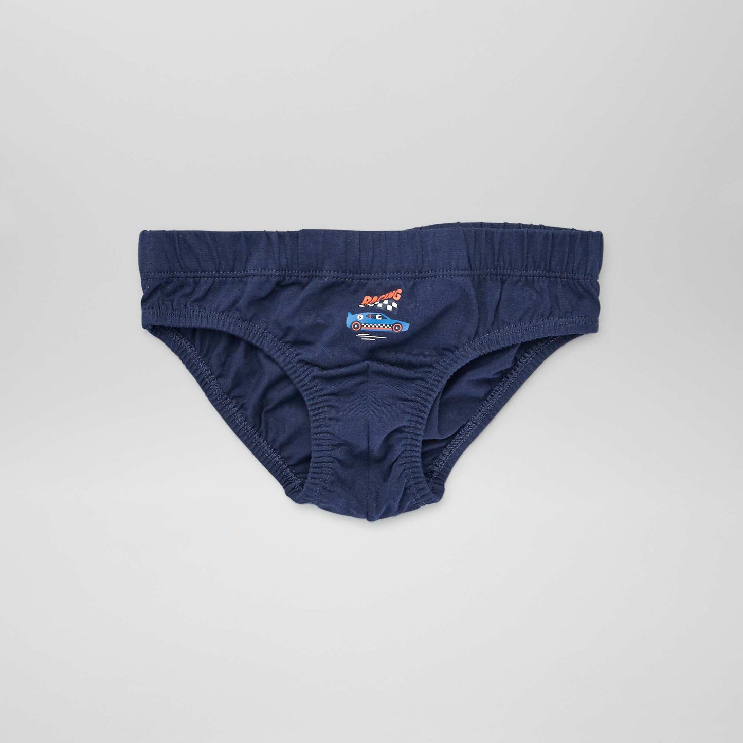 Lot de 5 slips en coton Beige/bleu