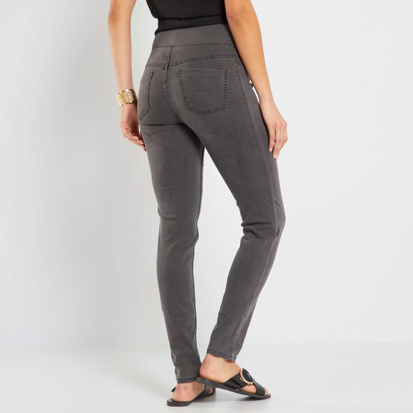 Jean skinny de maternité Gris