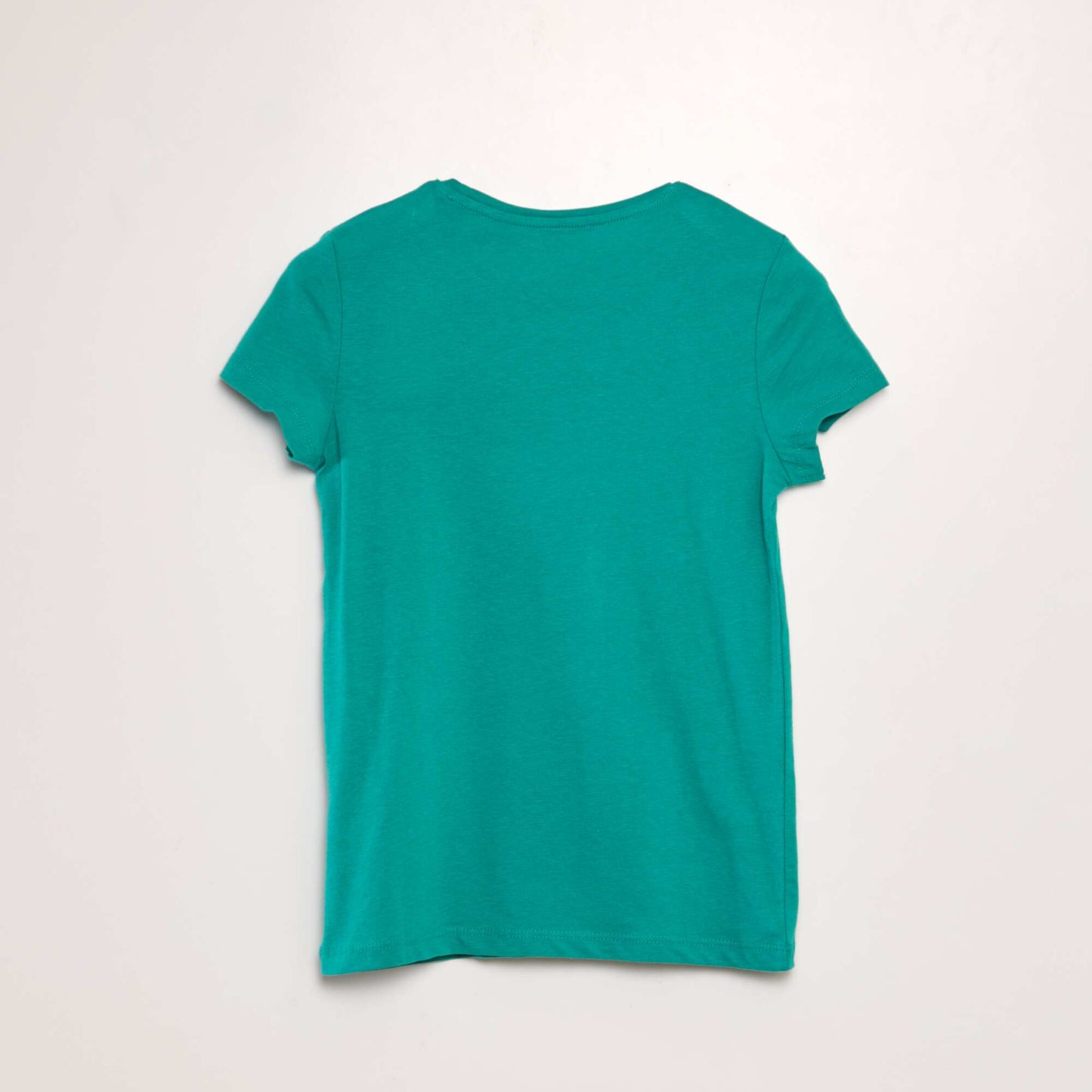 T-shirt en jersey uni Vert