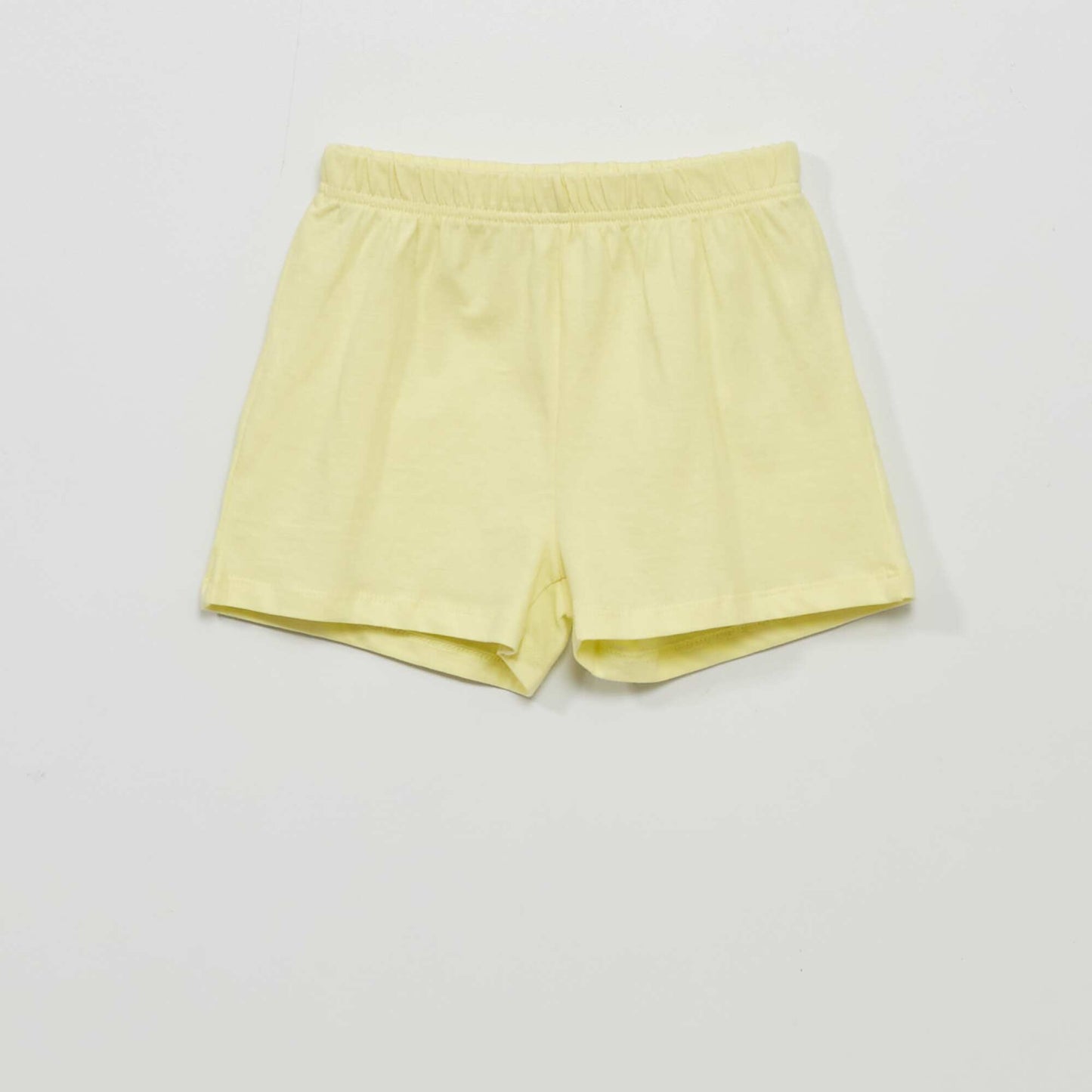 Pyjama court en jersey - 2 pièces Jaune