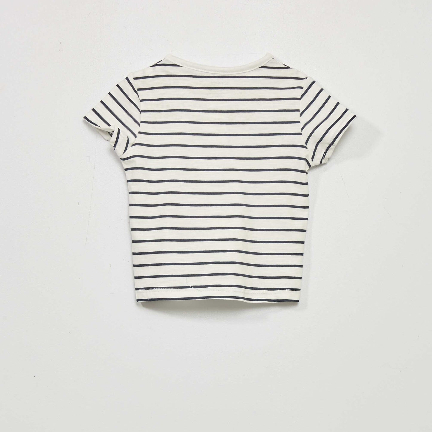 T-shirt col tunisien Blanc