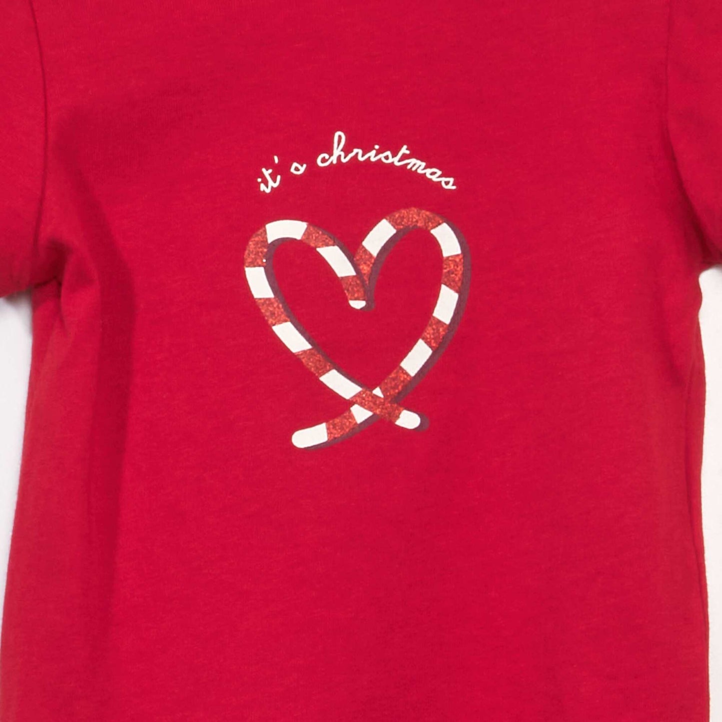 T-shirt en jersey avec imprimé Rouge