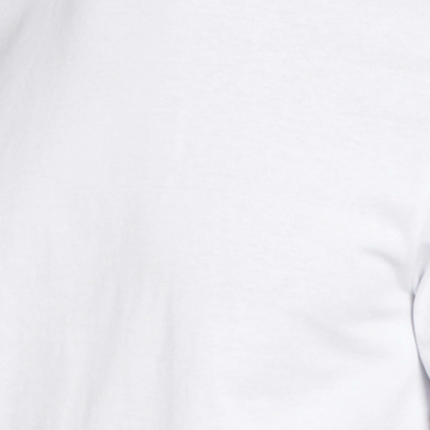 T-shirt droit en jersey uni blanc