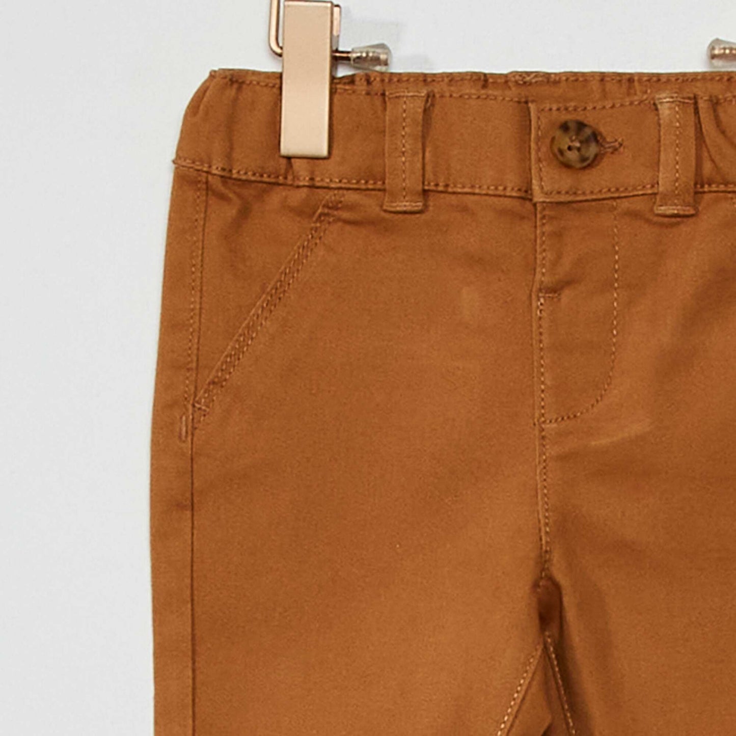 Pantalon chino uni camel
