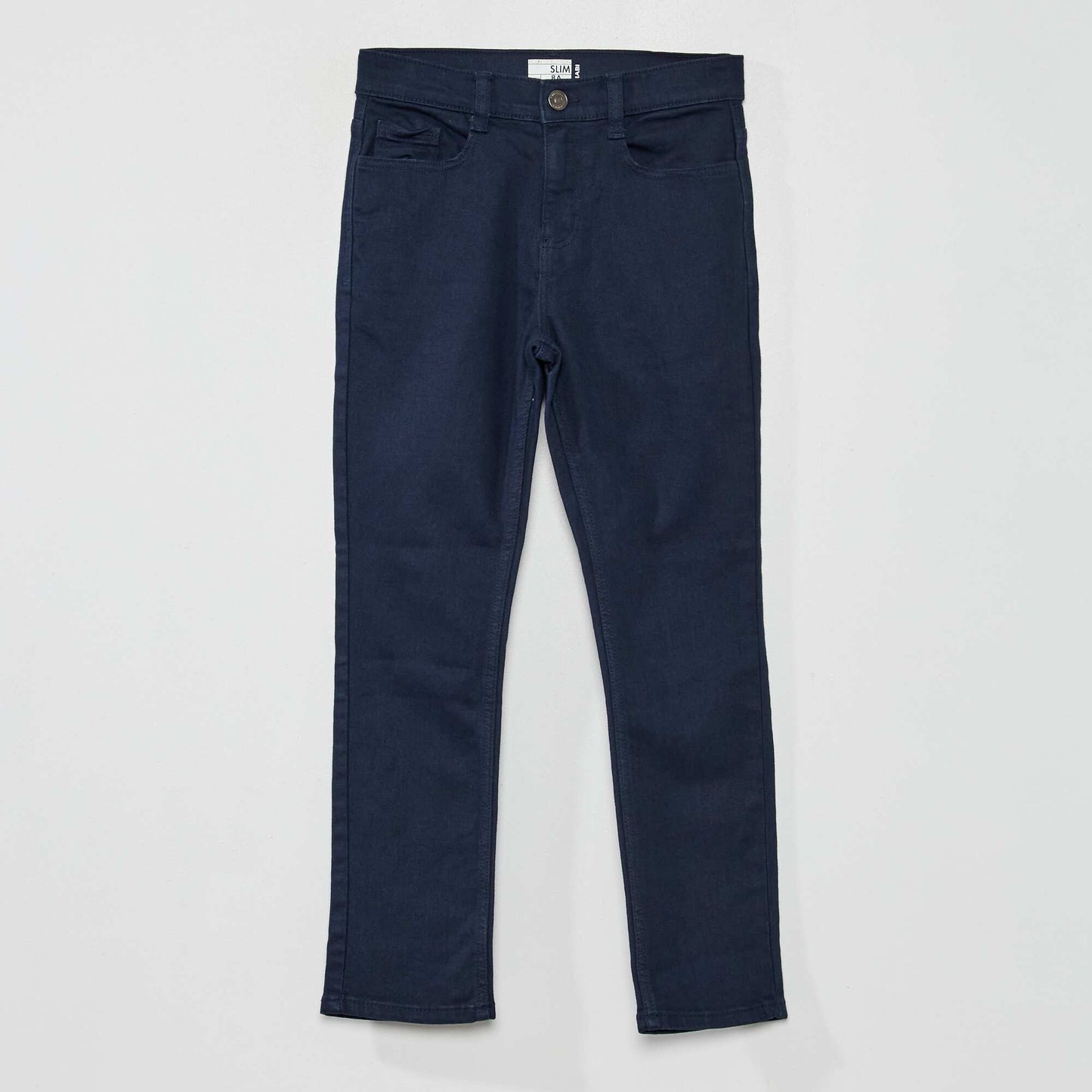 Jean slim à 5 poches bleu marine