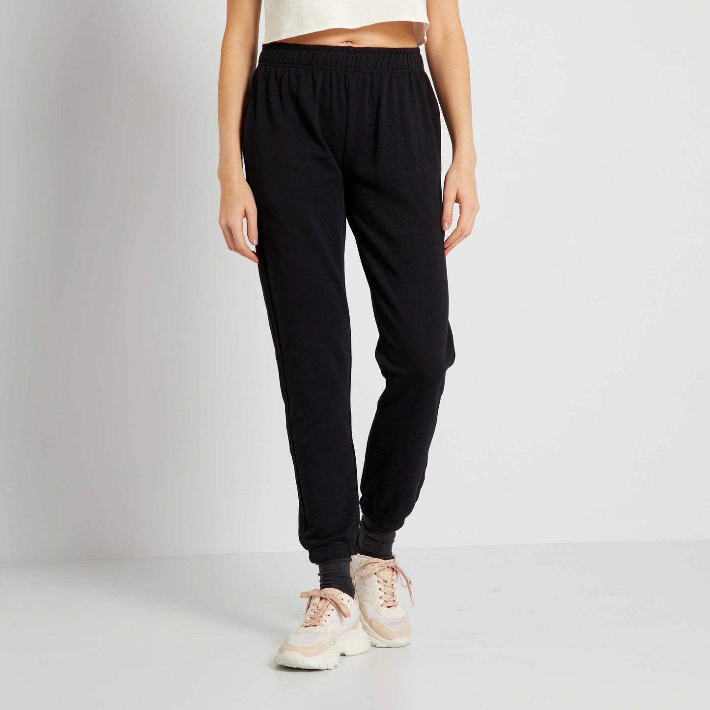 Jogging en molleton noir