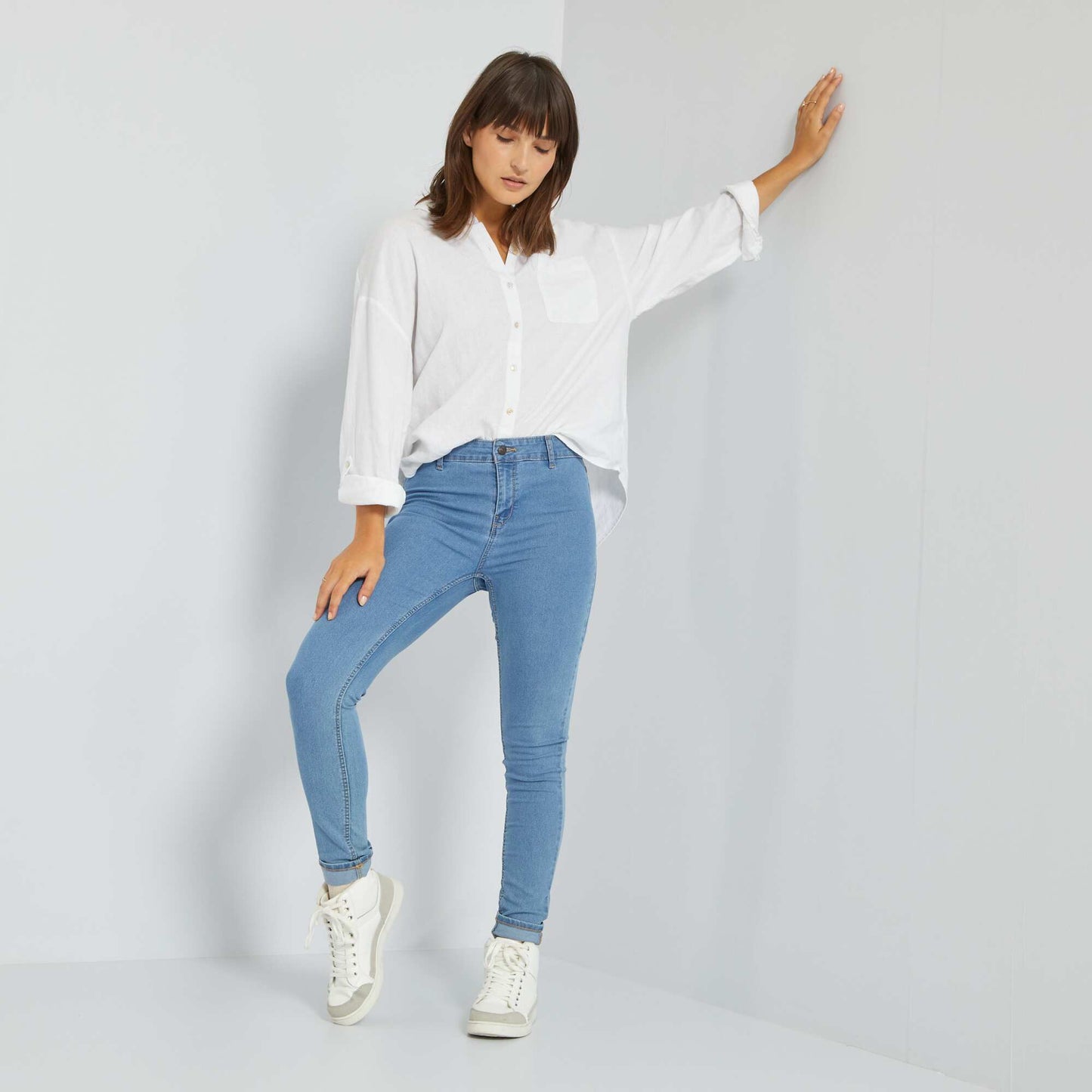 Jean skinny fit / coupe très ajustée Double stone