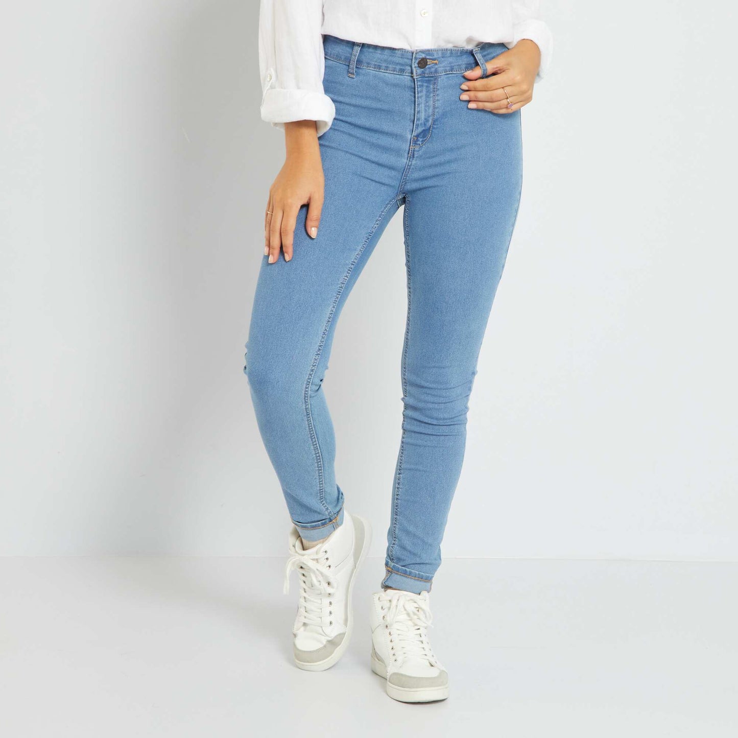 Jean skinny fit / coupe très ajustée Double stone