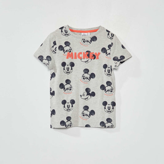 Tee-shirt imprimé 'Mickey' Gris 'Mickey'