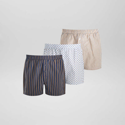 3 caleçons Bleu