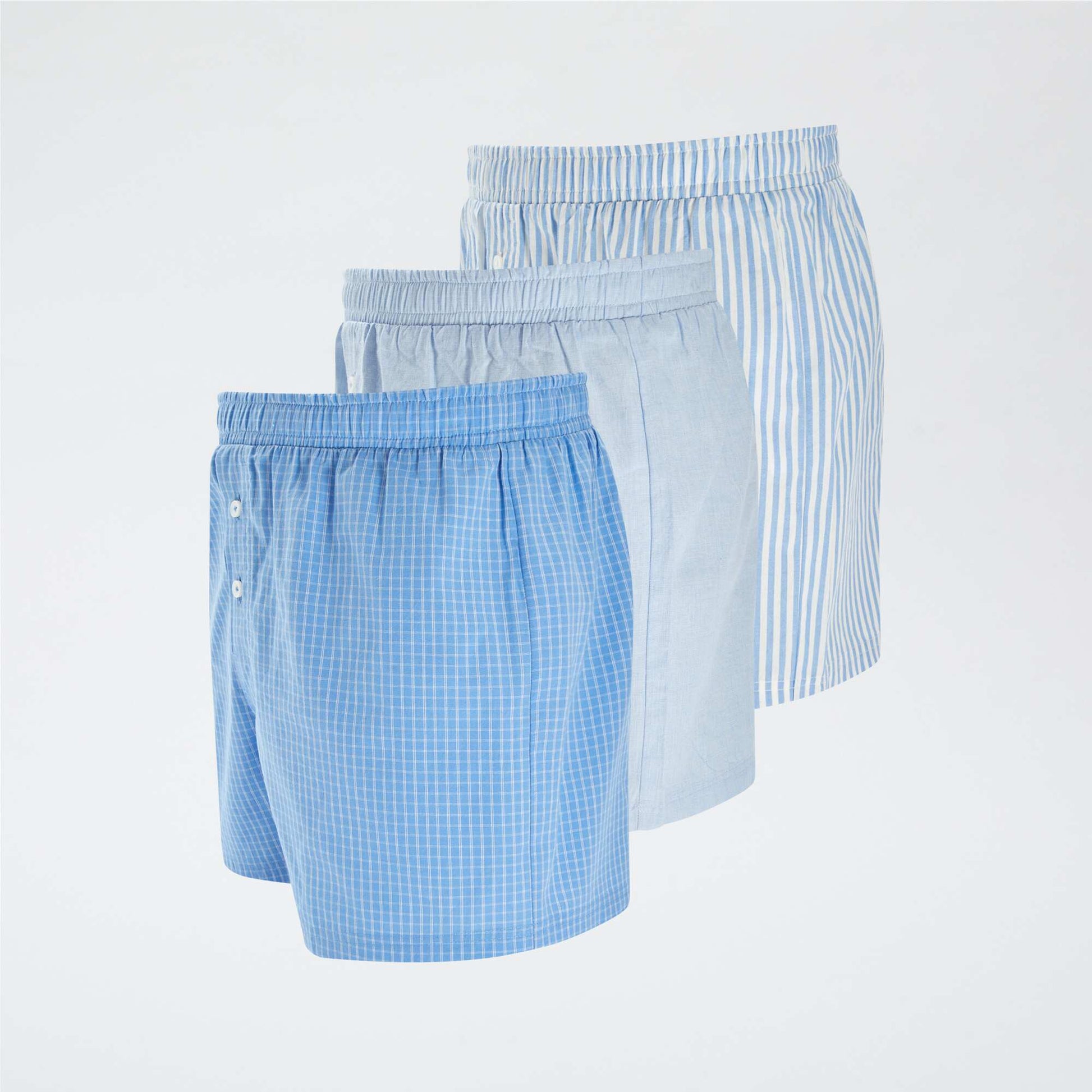3 caleçons BLEU