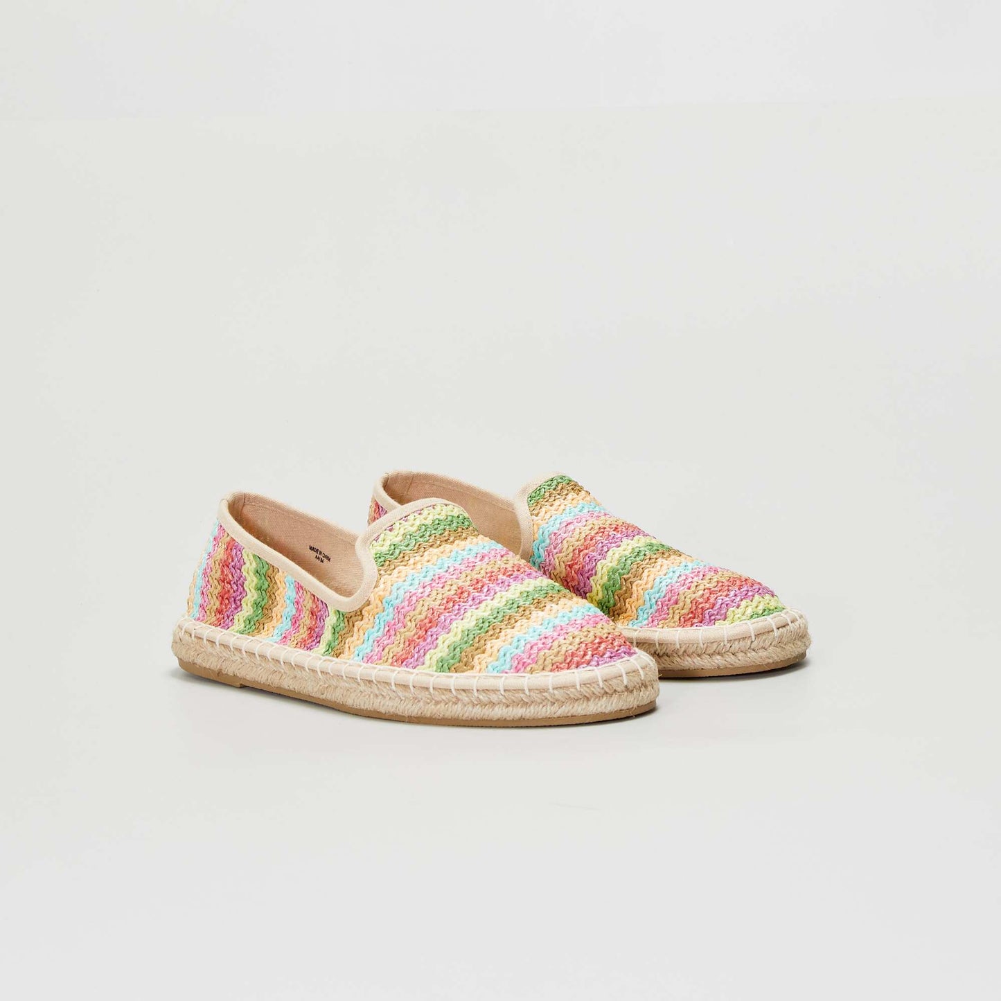 Espadrilles en raphia Beige