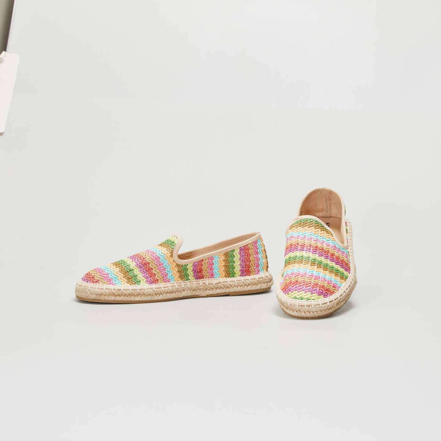 Espadrilles en raphia Beige