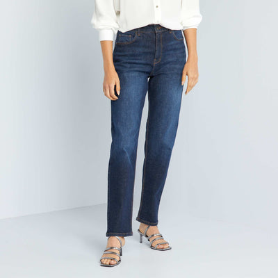 Jean regular taille haute - L30 Brut