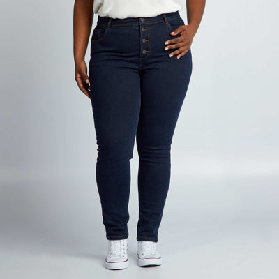 Pantalon skinny stretch - 5 poches - L30 Brut