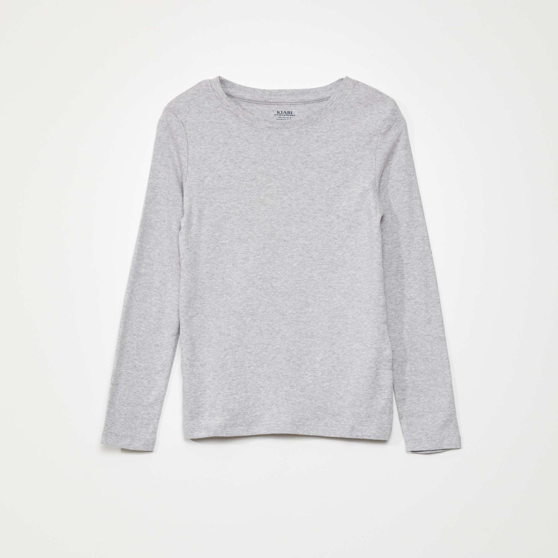 Lot de 2 t-shirts en jersey BLANC/GRIS