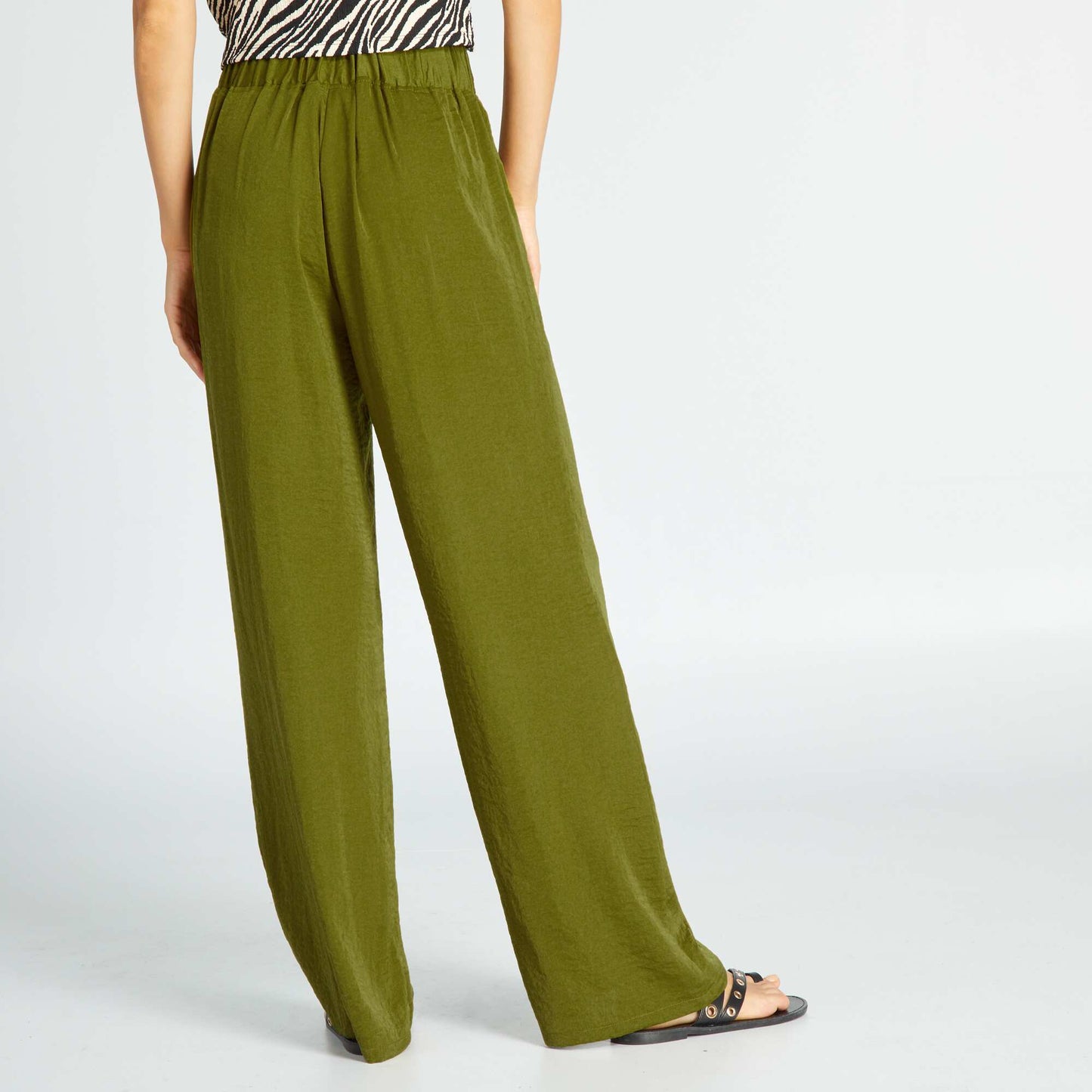 Pantalon satiné Vert