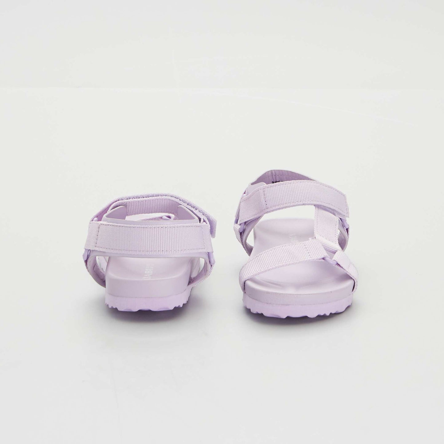 Sandales plates en tissu Violet