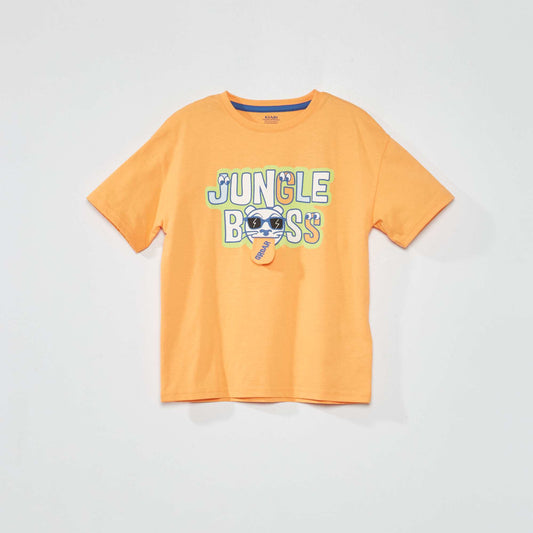 T-shirt en jersey ludique Orange