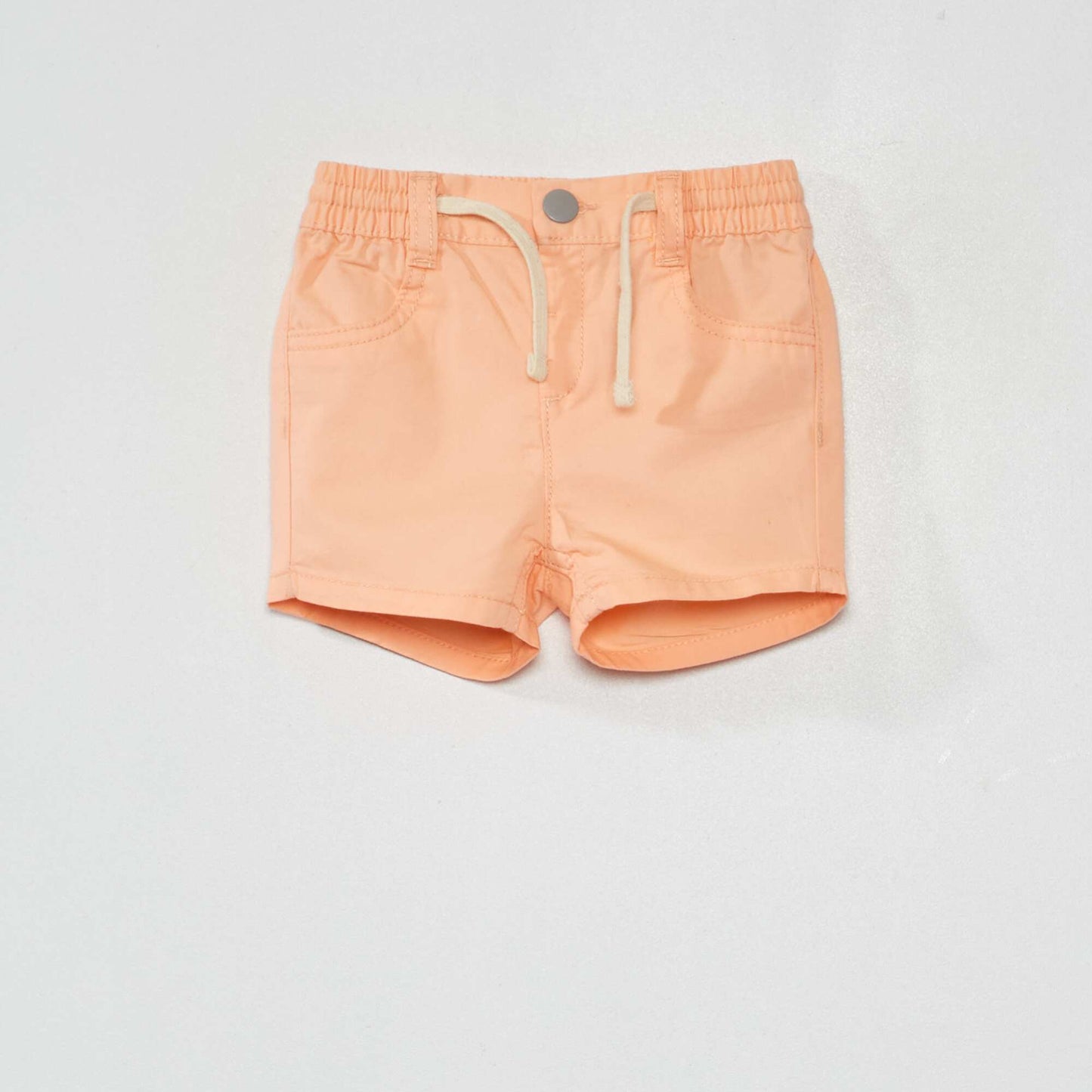 Short en twill de coton Orange