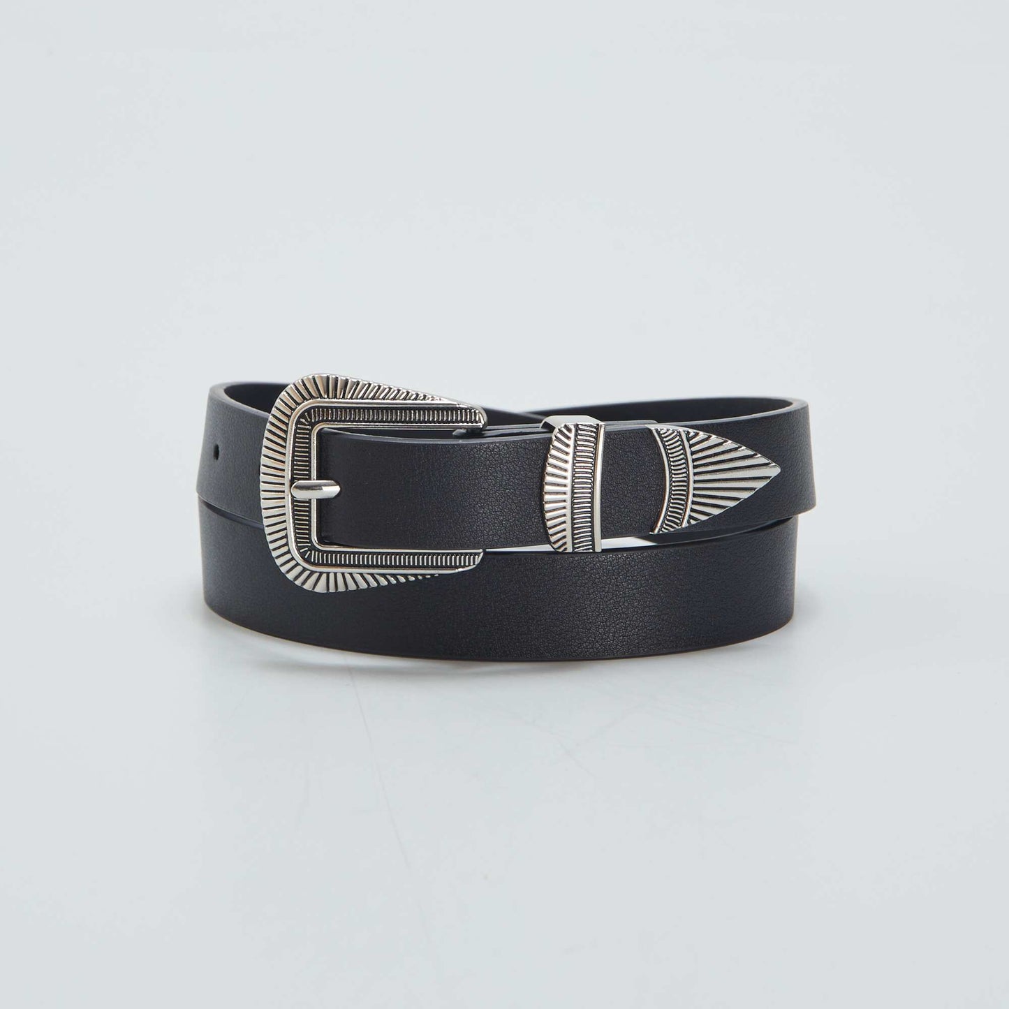 Ceinture style western Noir