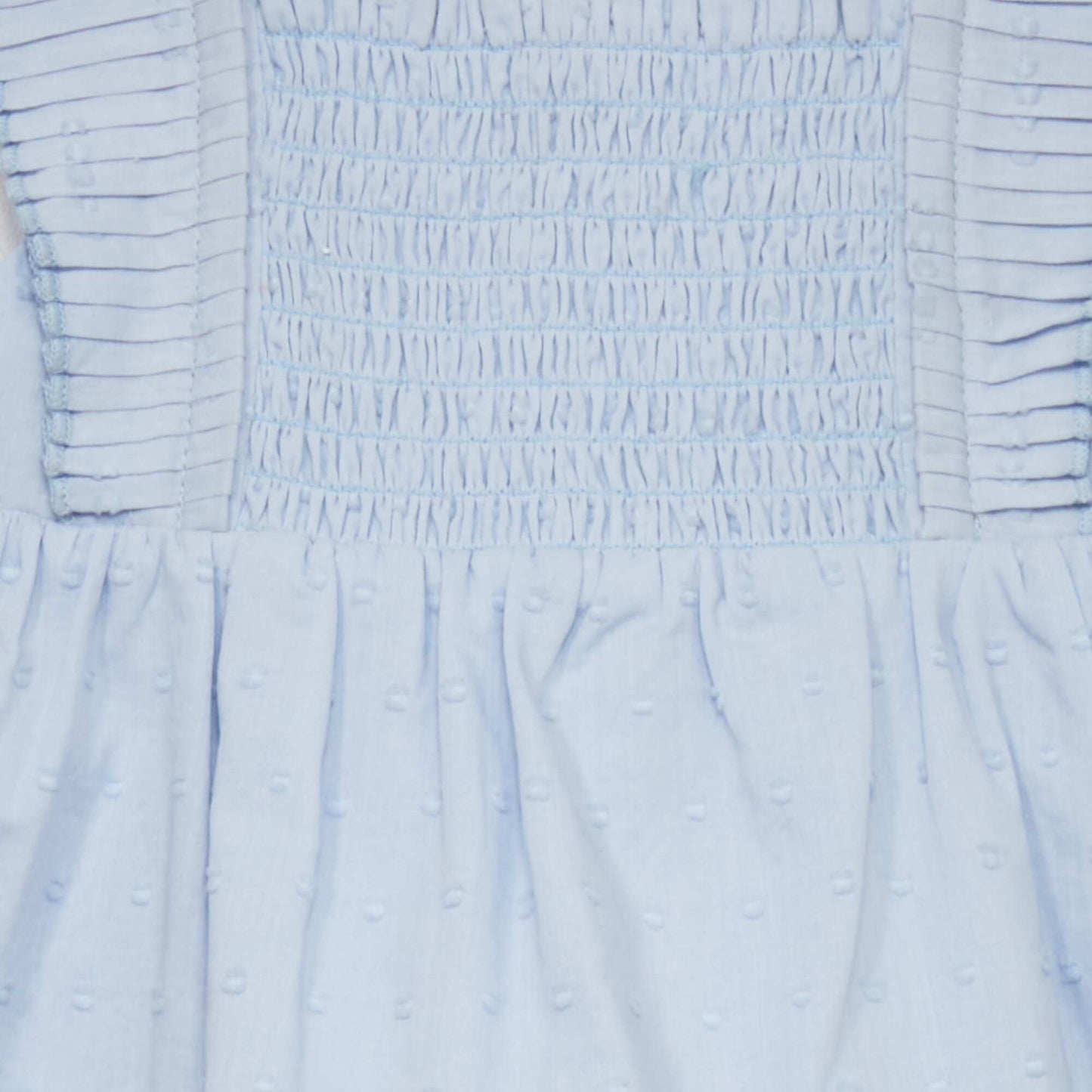 Robe en voile de coton + culotte - 2 pièces Bleu