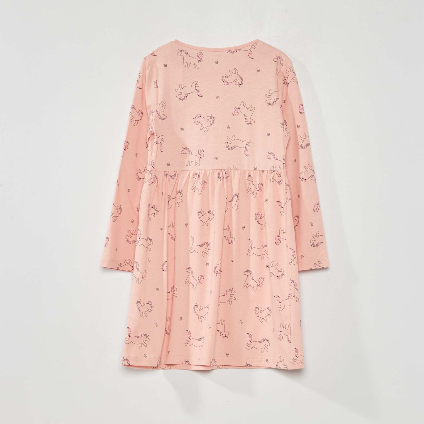 Robe en jersey avec imprimé Rose