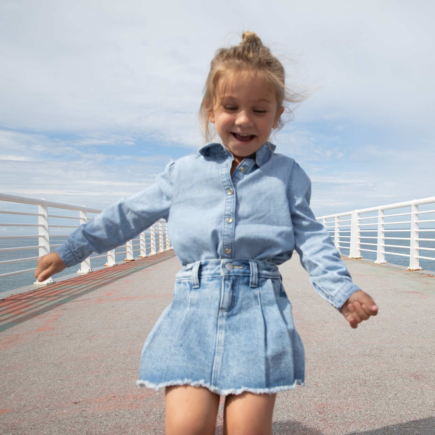 Chemise en jean Bleu