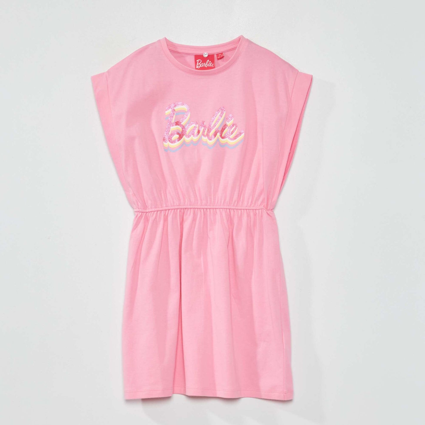 Robe cintrée imprimé 'Barbie' Rose