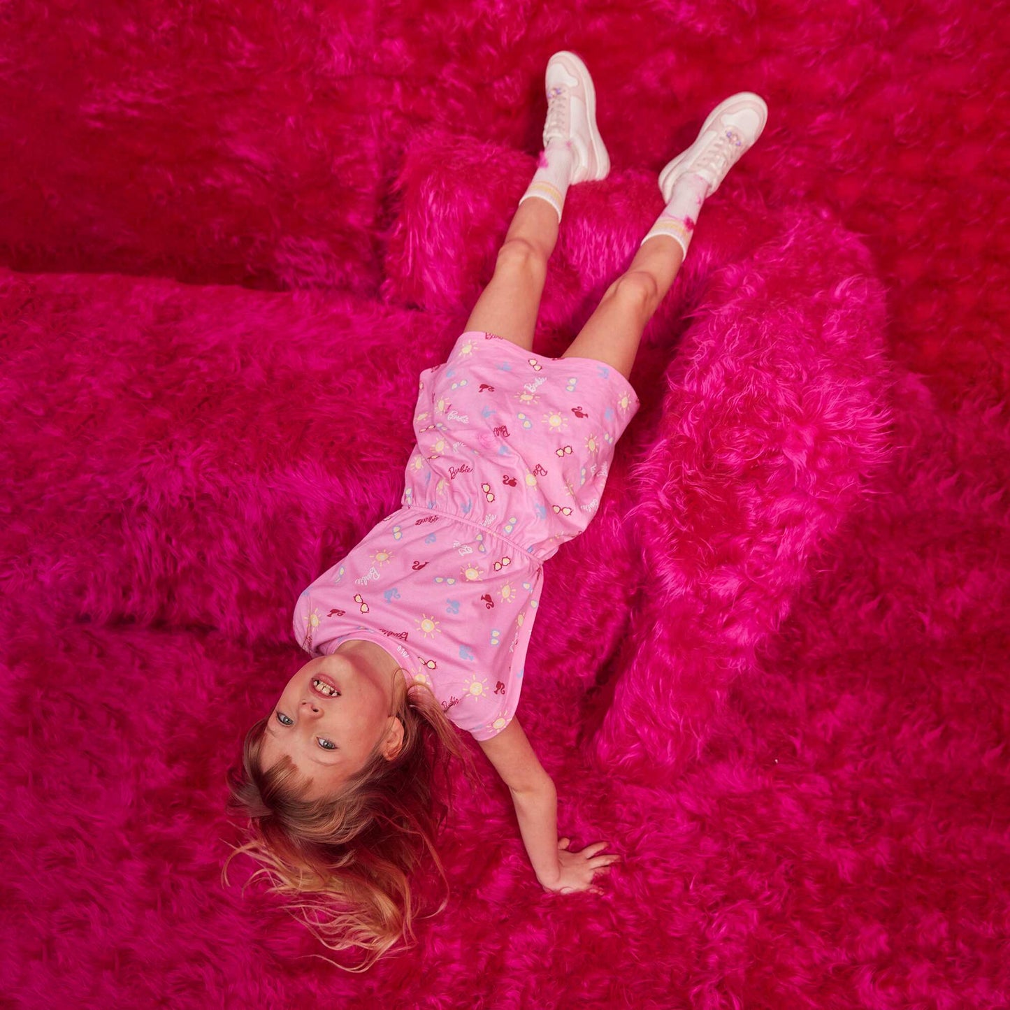 Robe cintrée imprimé 'Barbie' Rose imprimé