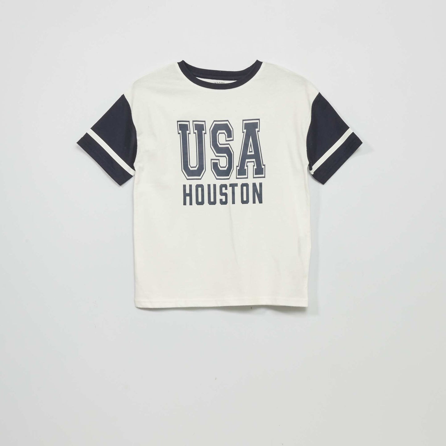 T-shirt imprimé 'USA' 'Houston' Blanc