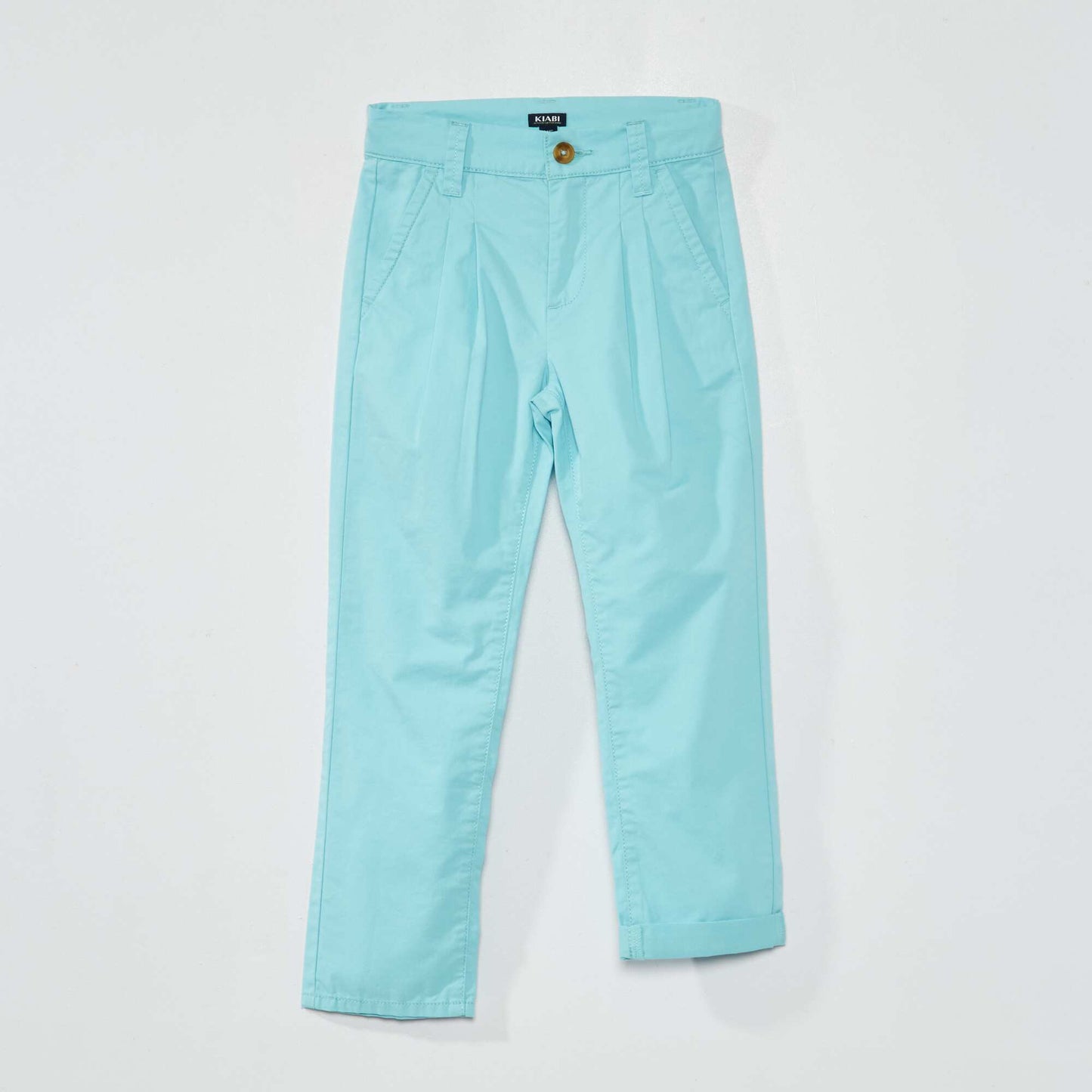 Pantalon chino droit Bleu