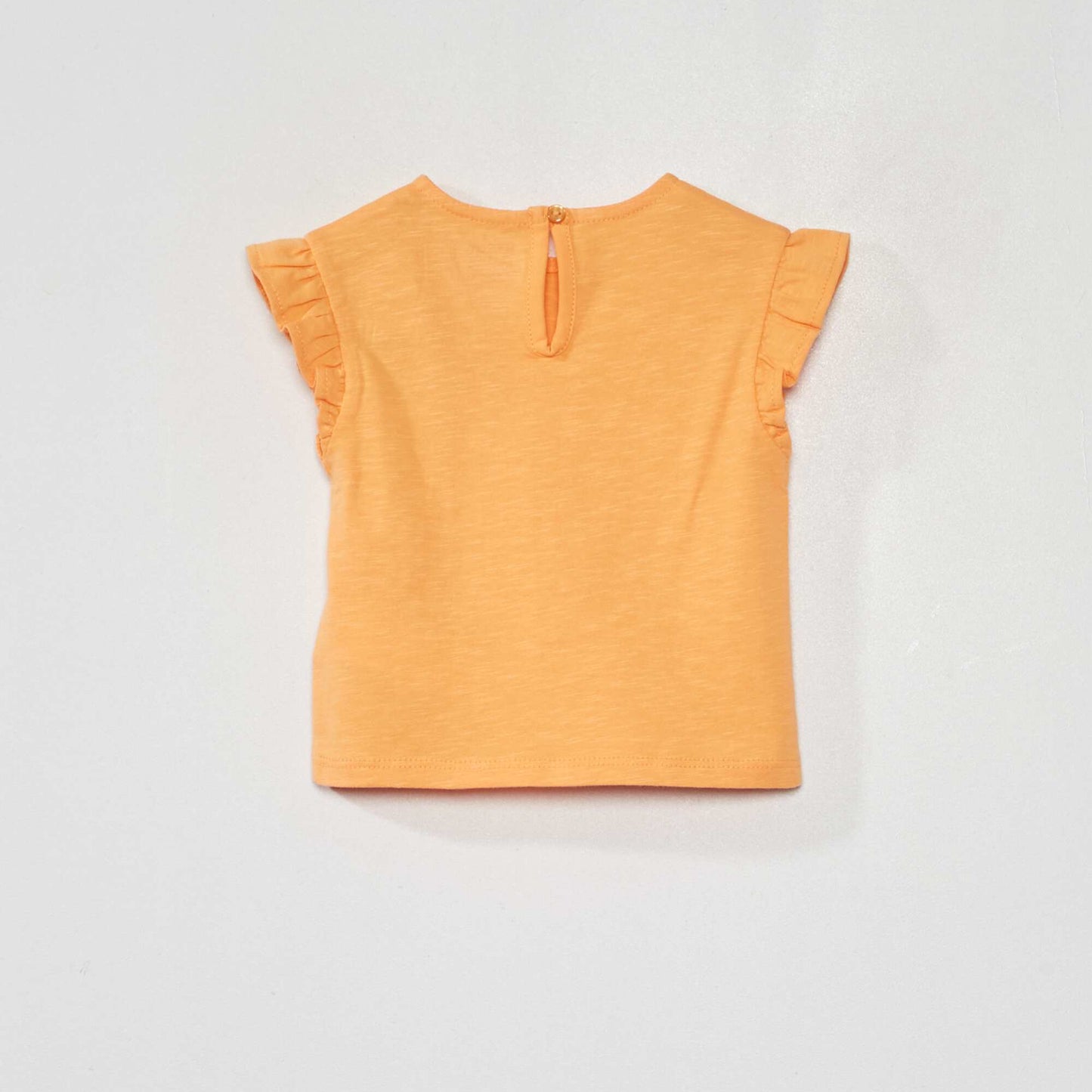 T-shirt volanté Orange