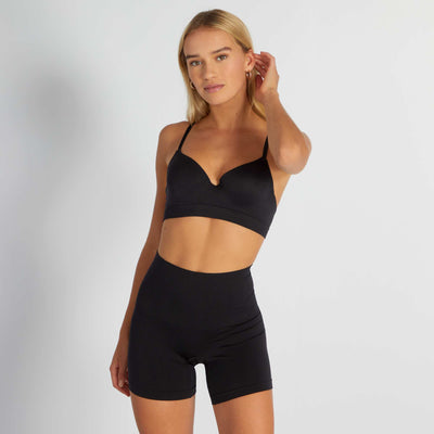 Shorty en microfibre noir
