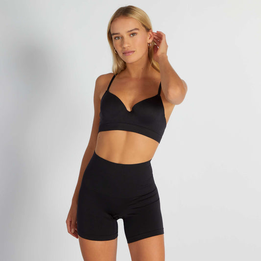 Shorty en microfibre noir