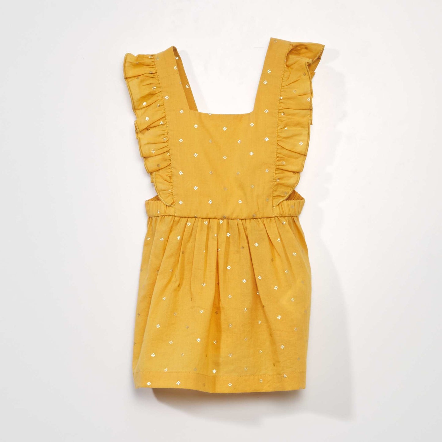 Robe en voile de coton Jaune