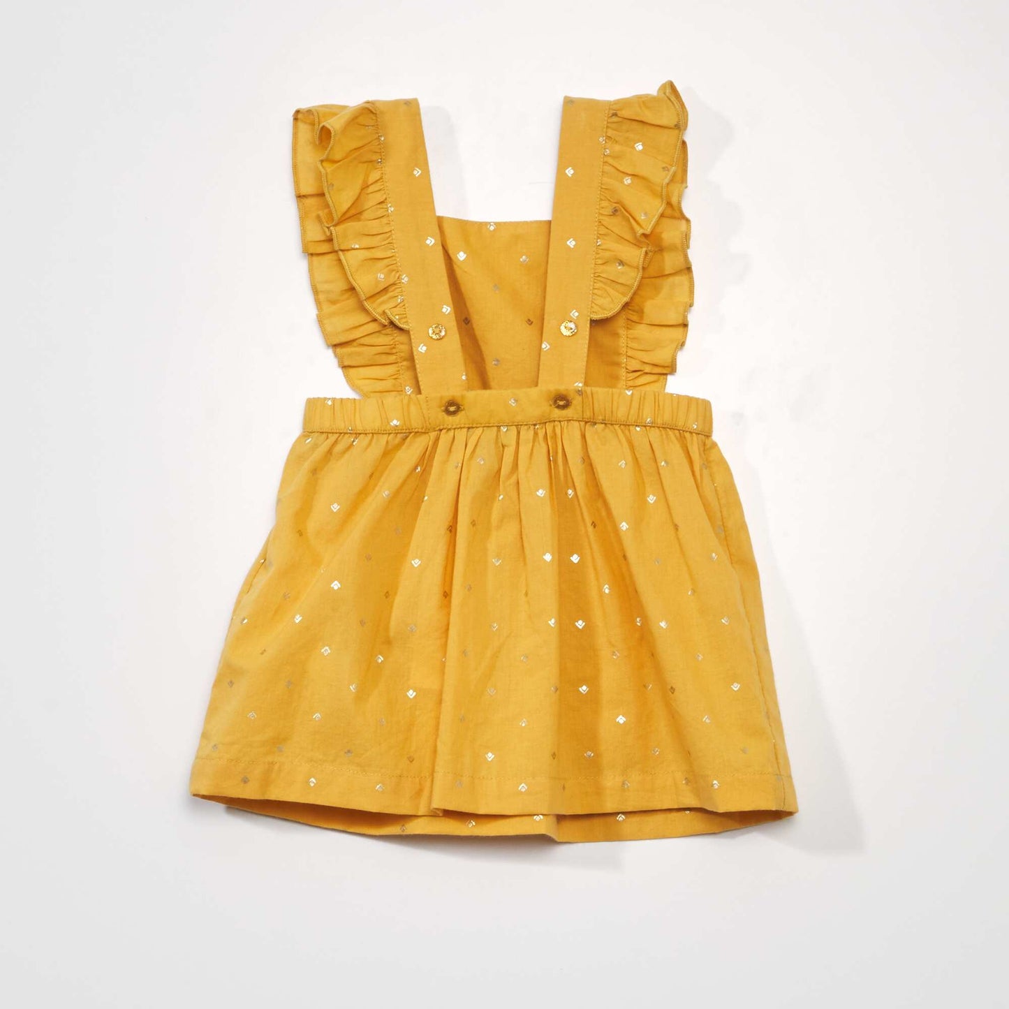 Robe en voile de coton Jaune