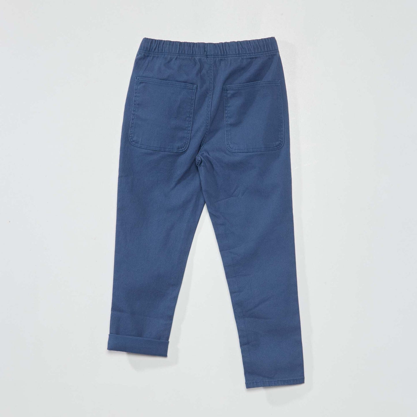 Pantalon jogger en twill bleu foncé