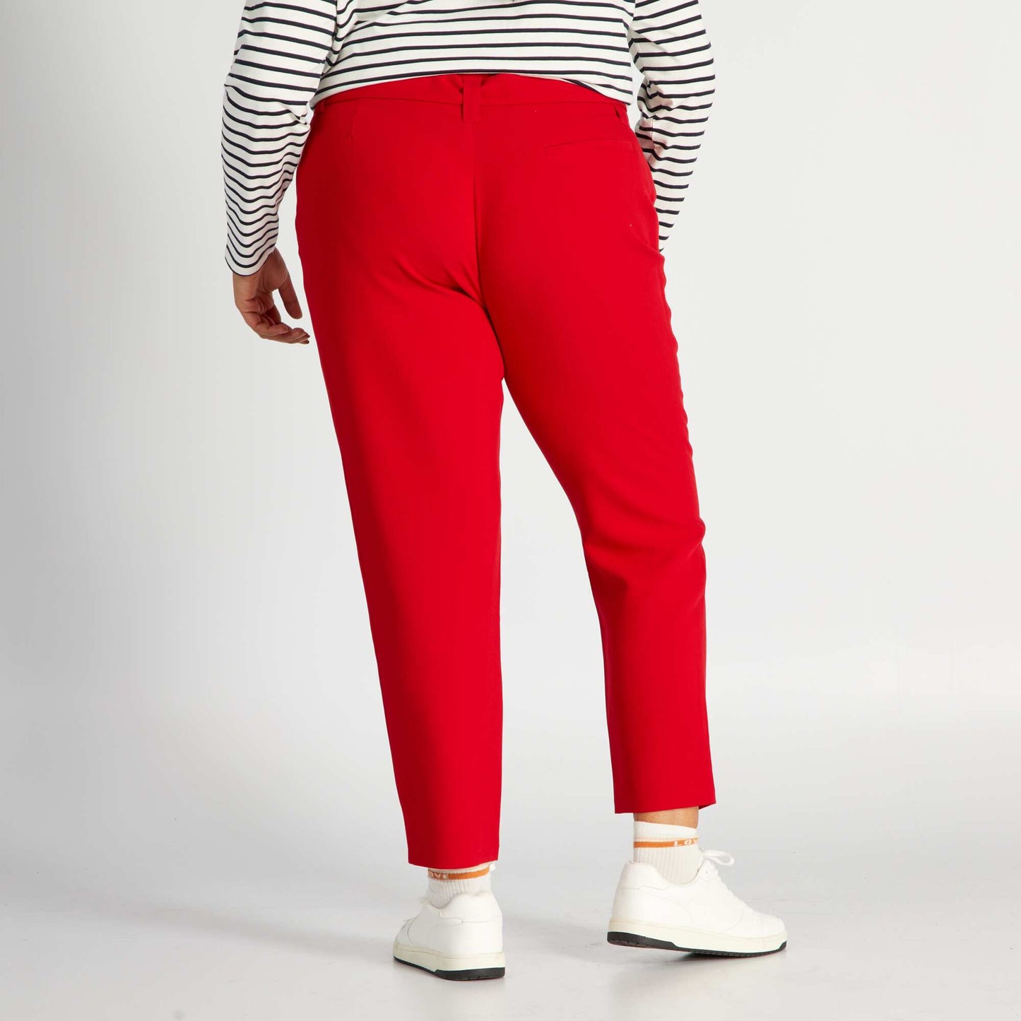 Pantalon carotte Rouge