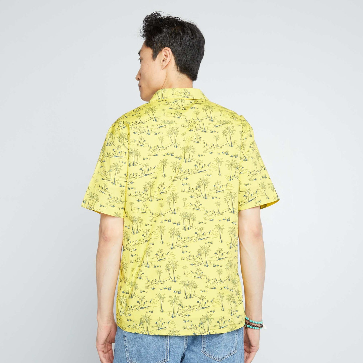 Chemise à fleurs Jaune