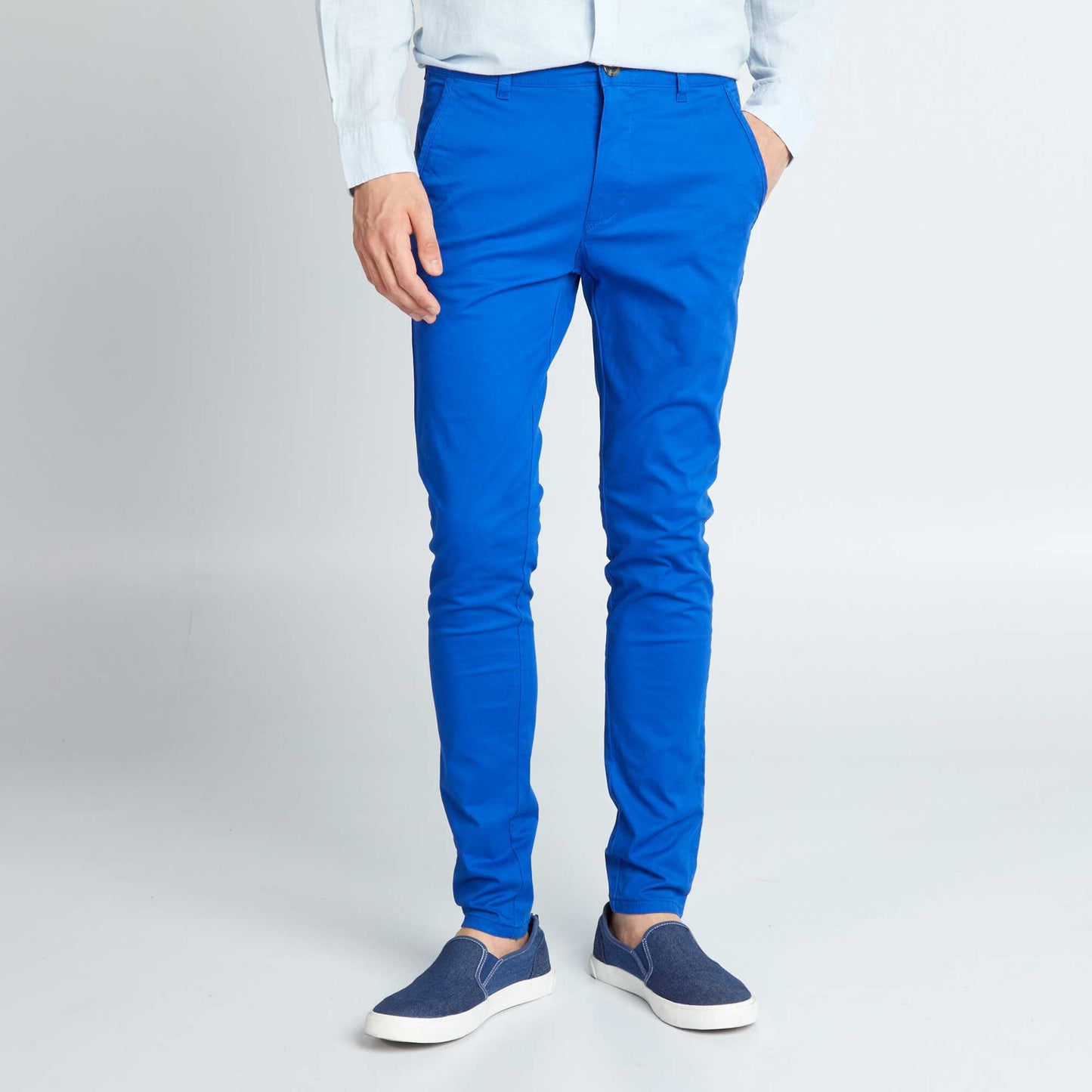 Pantalon chino skinny - L32 bleu