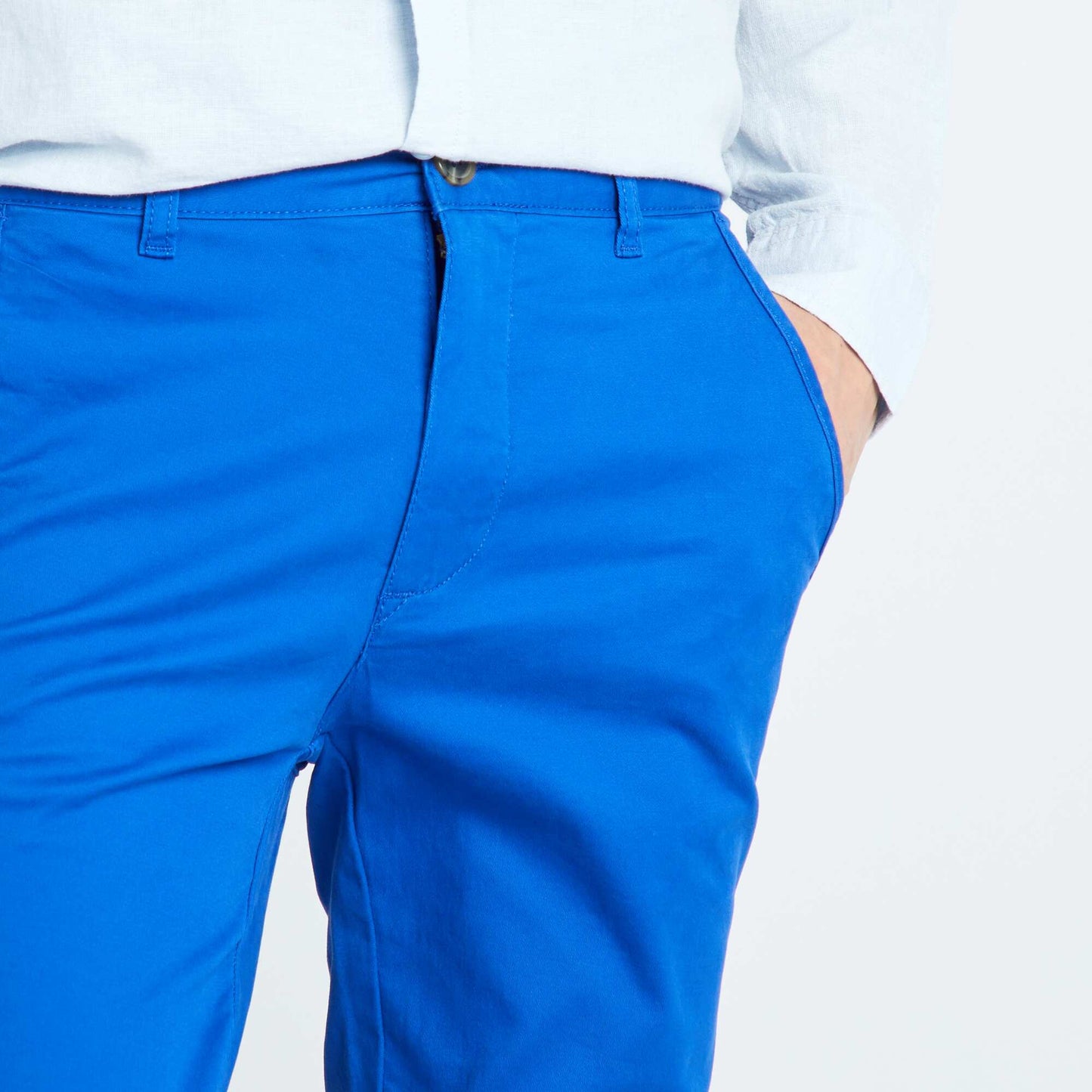 Pantalon chino skinny - L32 bleu