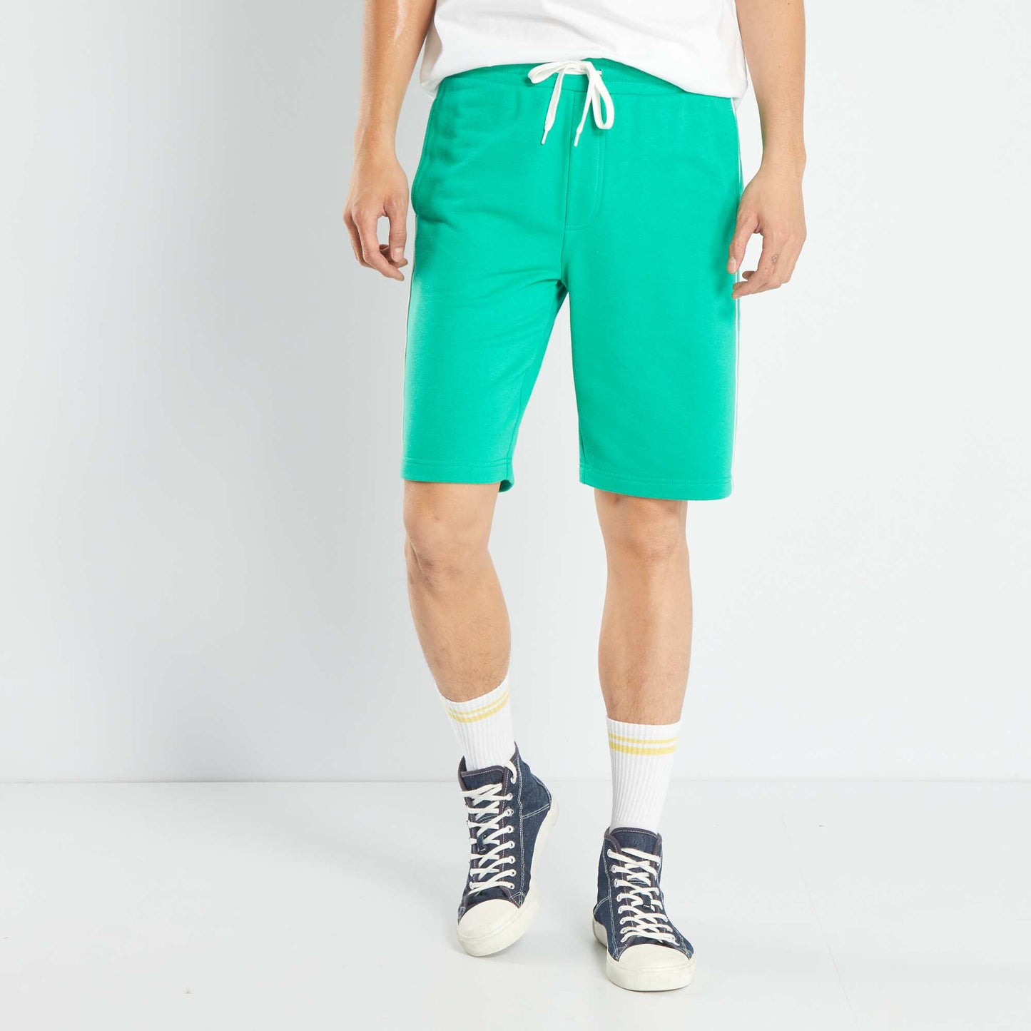 Short en molleton uni Vert